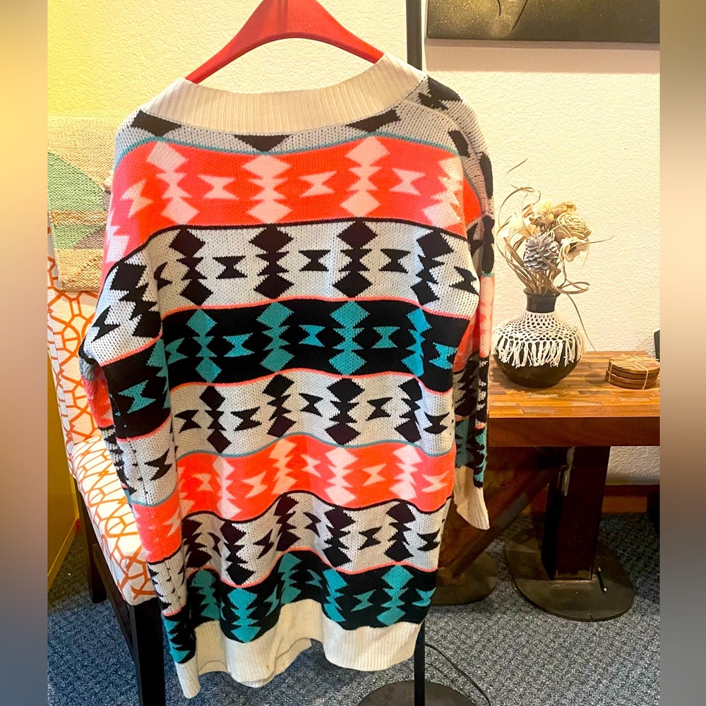 Aztec print Cardigan - Picture 2 of 2